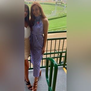 JCrew pinstrip jumpsuit